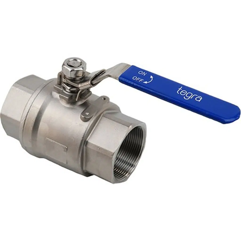 1 1/4"" PASLANMAZ 2 PRÇ.DİŞLİ KİLİTLİ KÜRESEL VANA 316