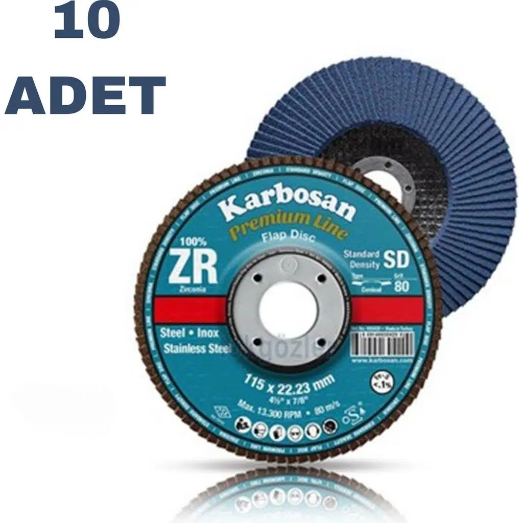 115 MM KONİK ZR 80 KUM FLAPDİSK KARBOSAN (983465)