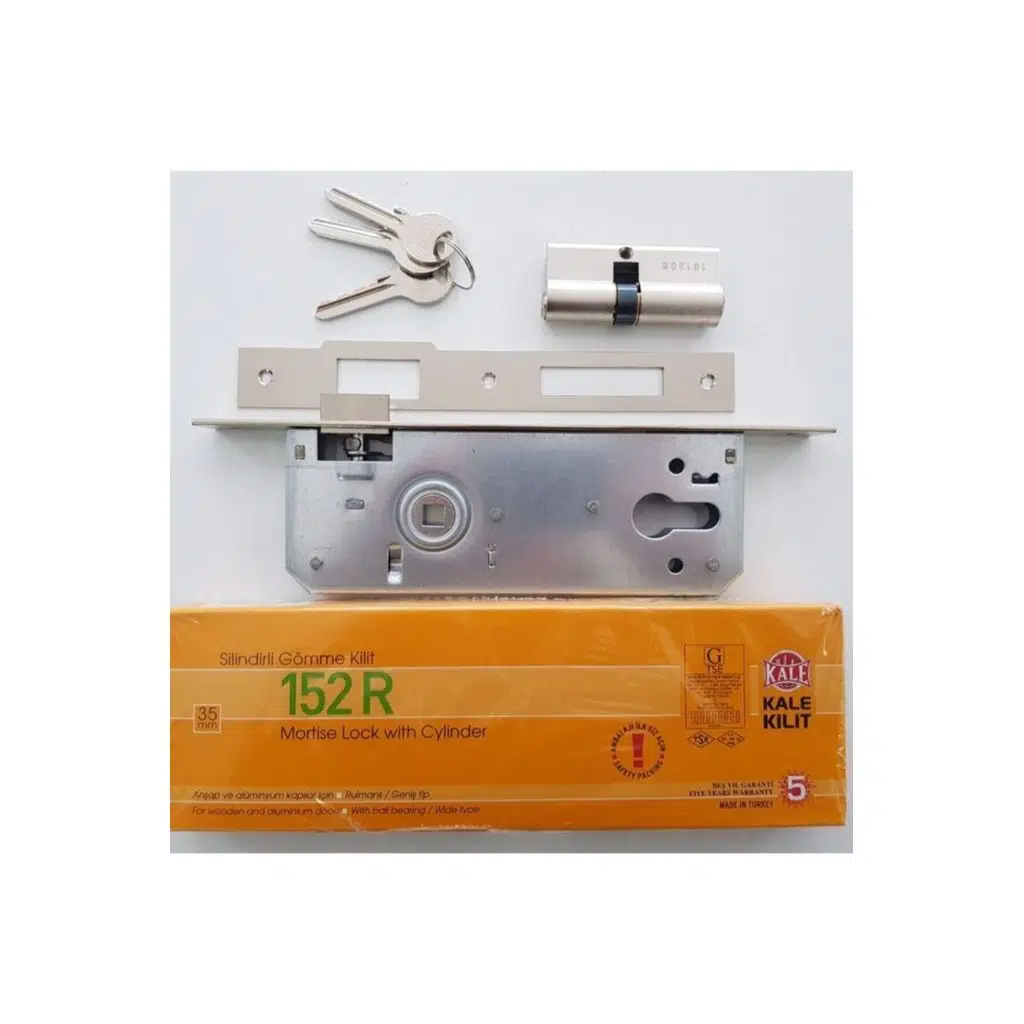 Kale 152 R 35 Mm Nikel Silindirli Dış Kapı Kilidi