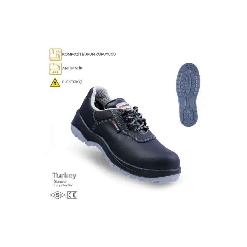 MEKAP 294 KOMP.BURUNLU ELEKTRİK AYAKKABISI S2 44 NO
