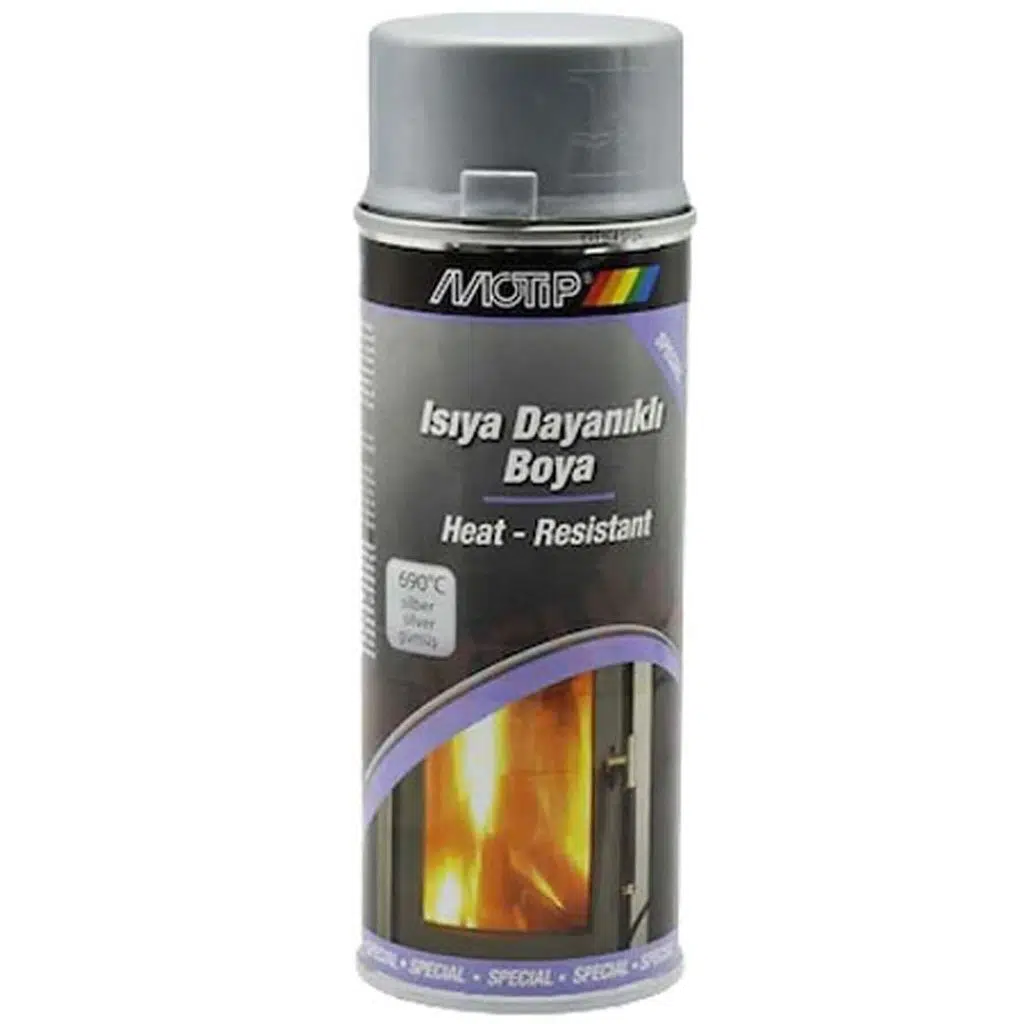 MOTİP 34122 ISIYA DAYANIKLI SPREY 690°c GÜMÜŞ 
