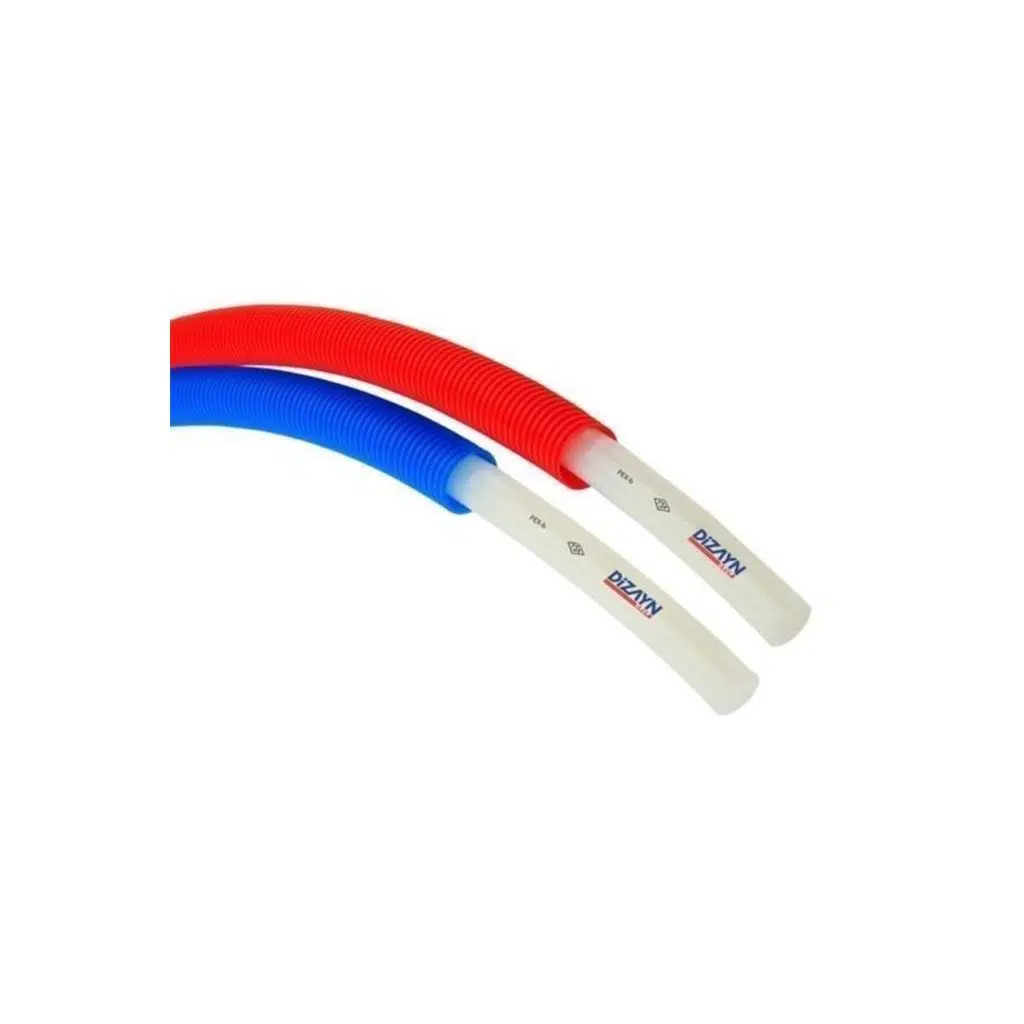 Pex-b 16*2 Kılıflı Oksijen Bariyersiz Mobil Ve Yerden Isıtma Borusu 100 Metre Kırmızı (72K)