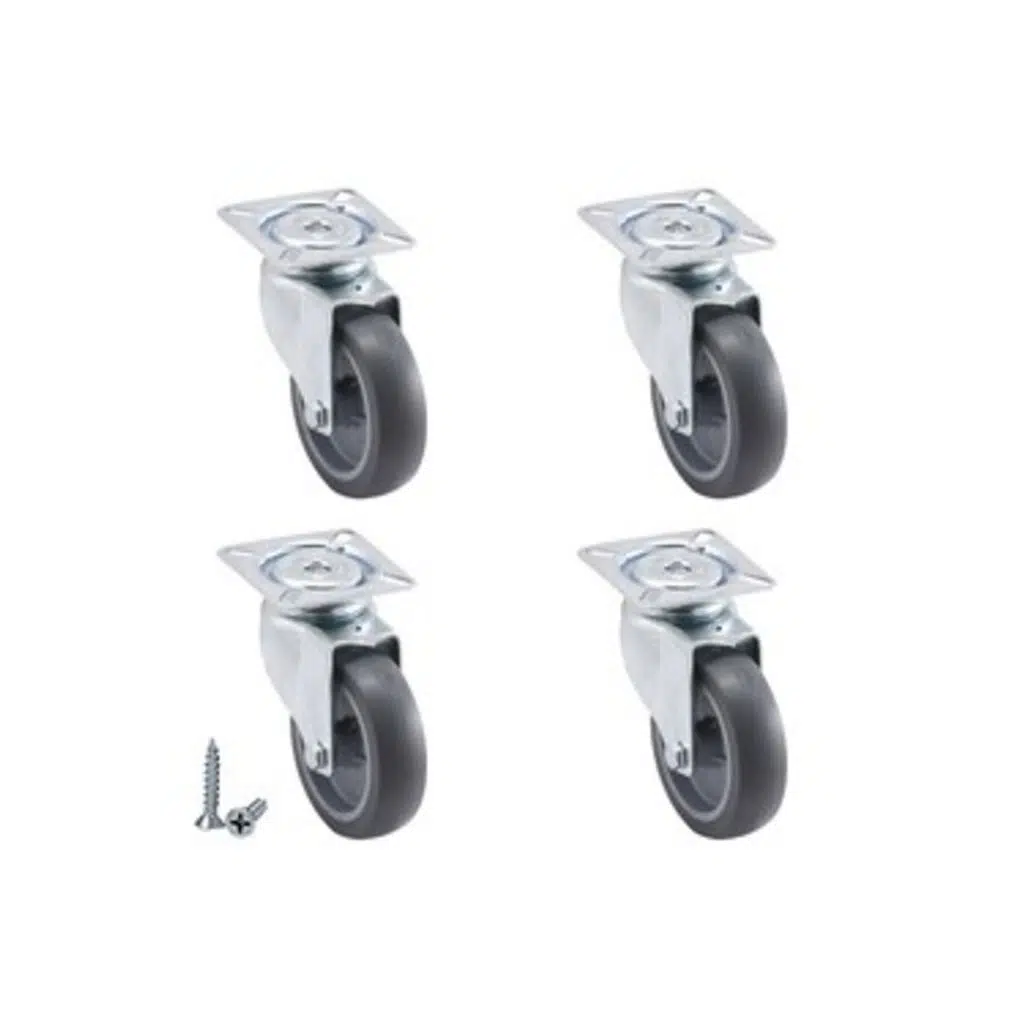 Sehpa Tekerleği Mobilya 4'lü Döner Masa Tekeri - 50 Mm Çap